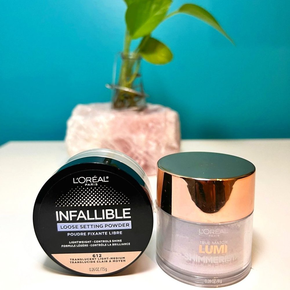 Loreal Paris TM Lumi Shimmerista Highlighting Powder&Tinted Loose Setting Powder